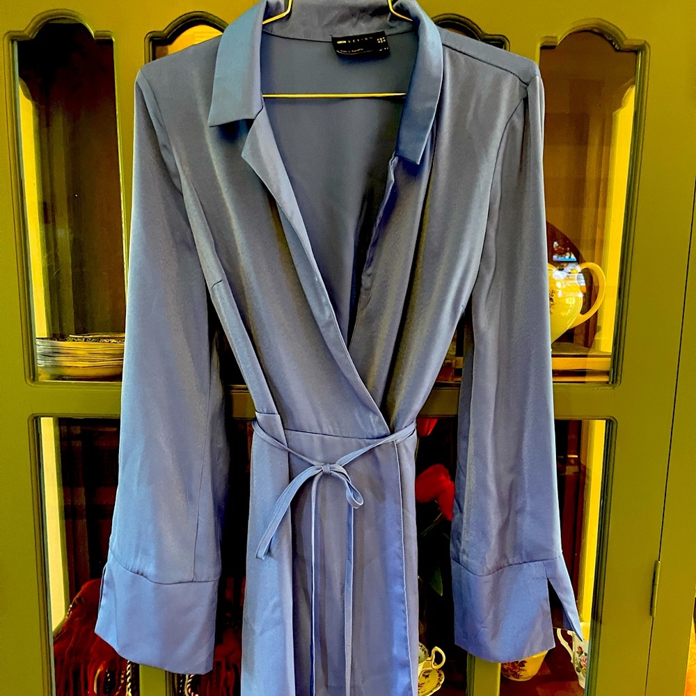 ASOS Blue Wrap Dress